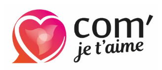 Logo - Com&rsquo; je t&rsquo;aime